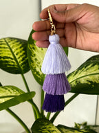 Boho Macrame Tassel Keychain cum Bag Charm
