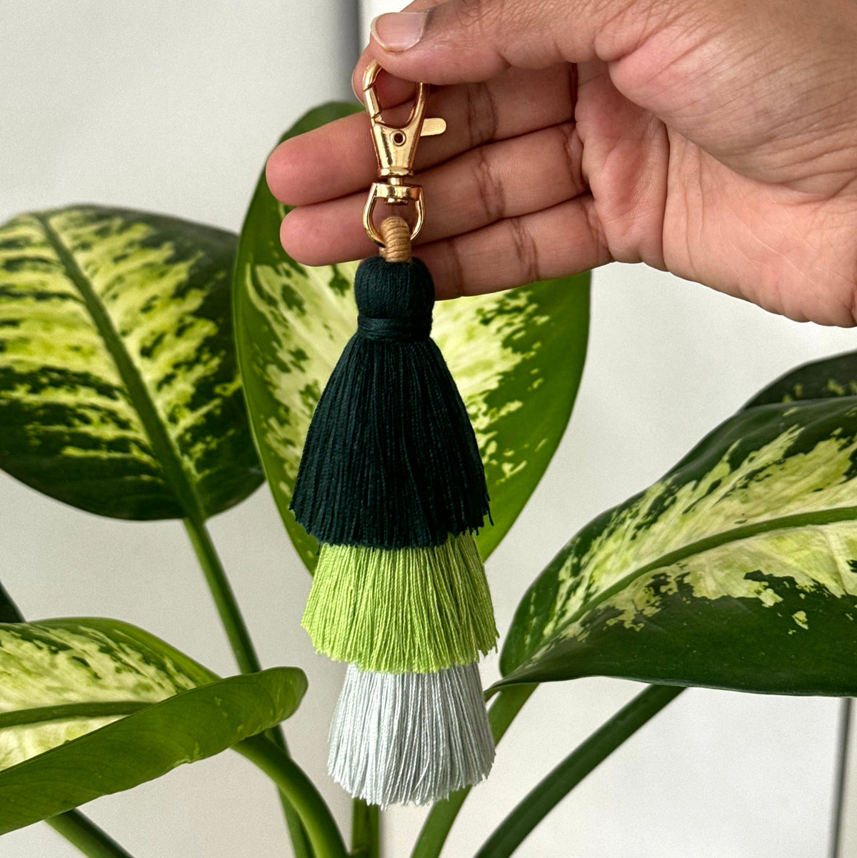 Boho Macrame Tassel Keychain cum Bag Charm