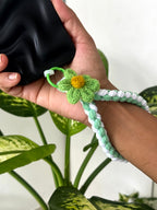 Daisy Macrame Phone Charm cum Bag Charm cum Keychain [charm holder included]