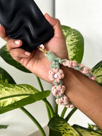 Daisy Garden Crochet Phone Charm cum Bag Charm cum Keychain [charm holder included]
