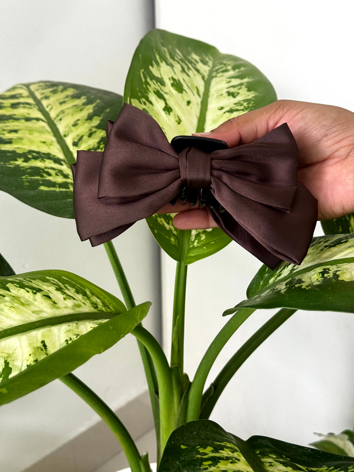 Satin Grace Big Bow Hair Claw
