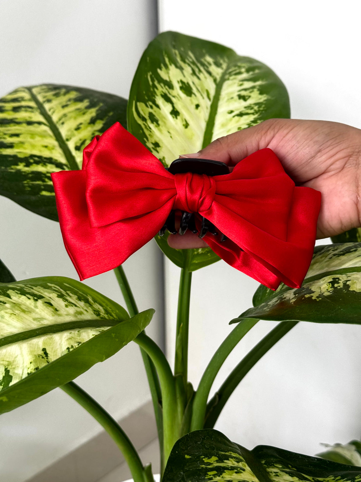 Satin Grace Big Bow Hair Claw