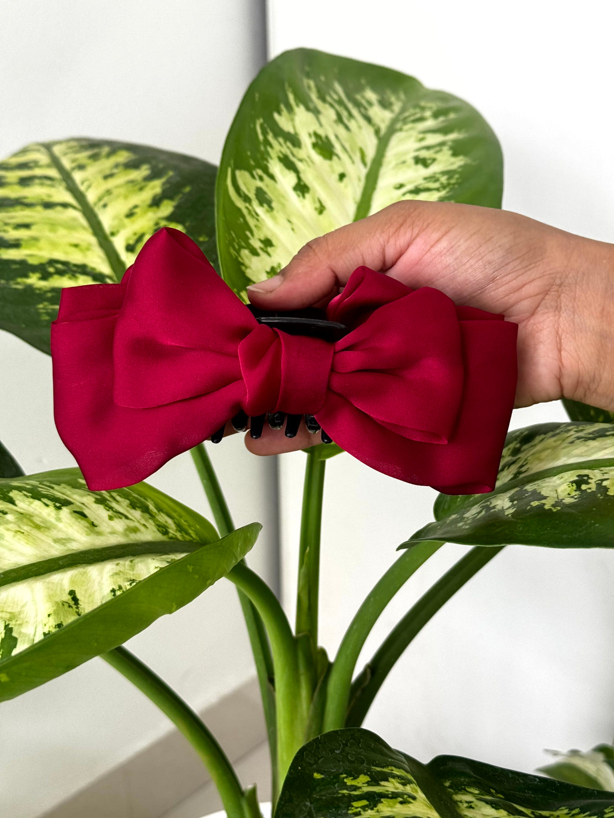 Satin Grace Big Bow Hair Claw