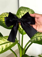 Layered Satin Bow Clip