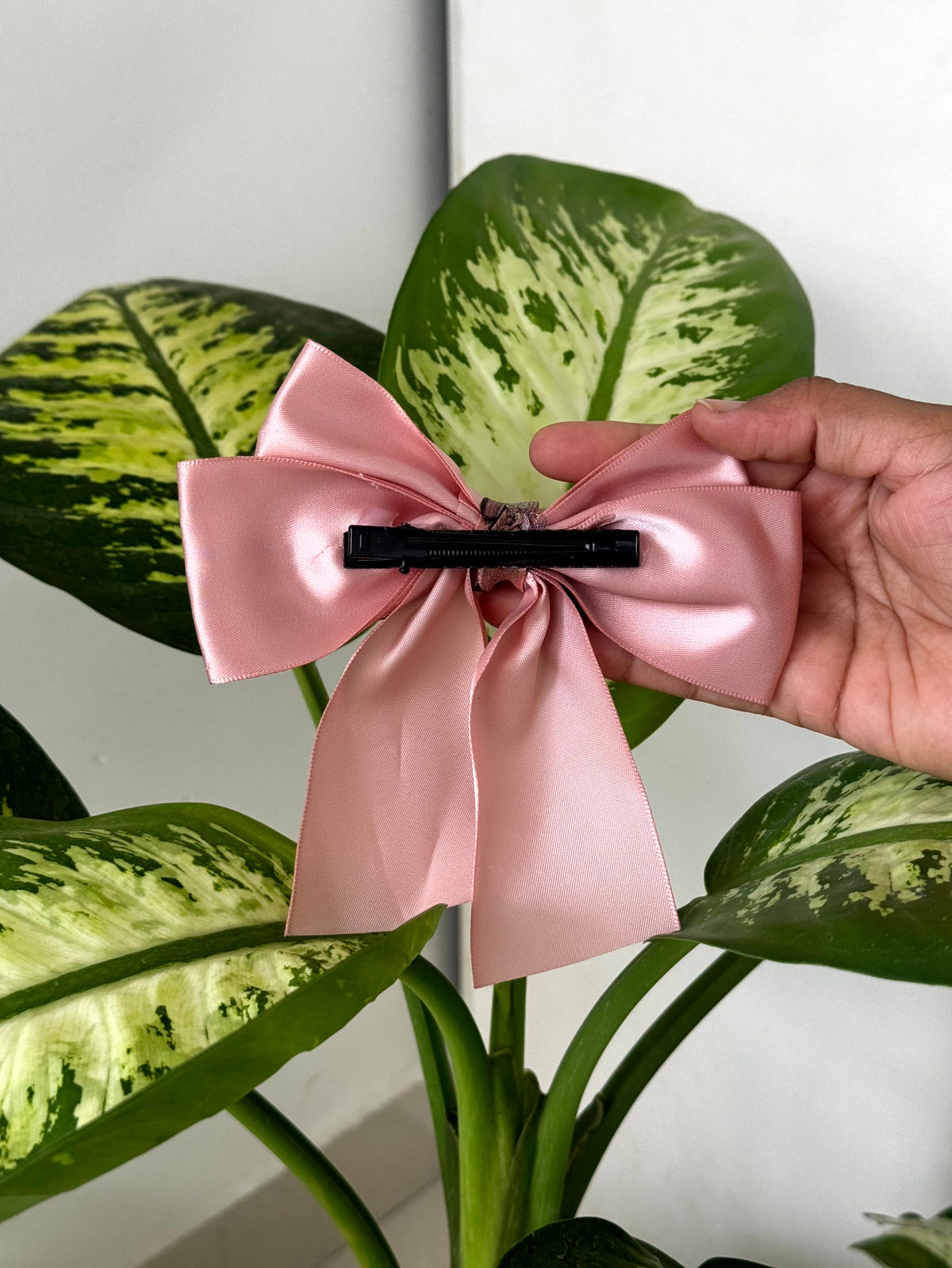 Layered Satin Bow Clip