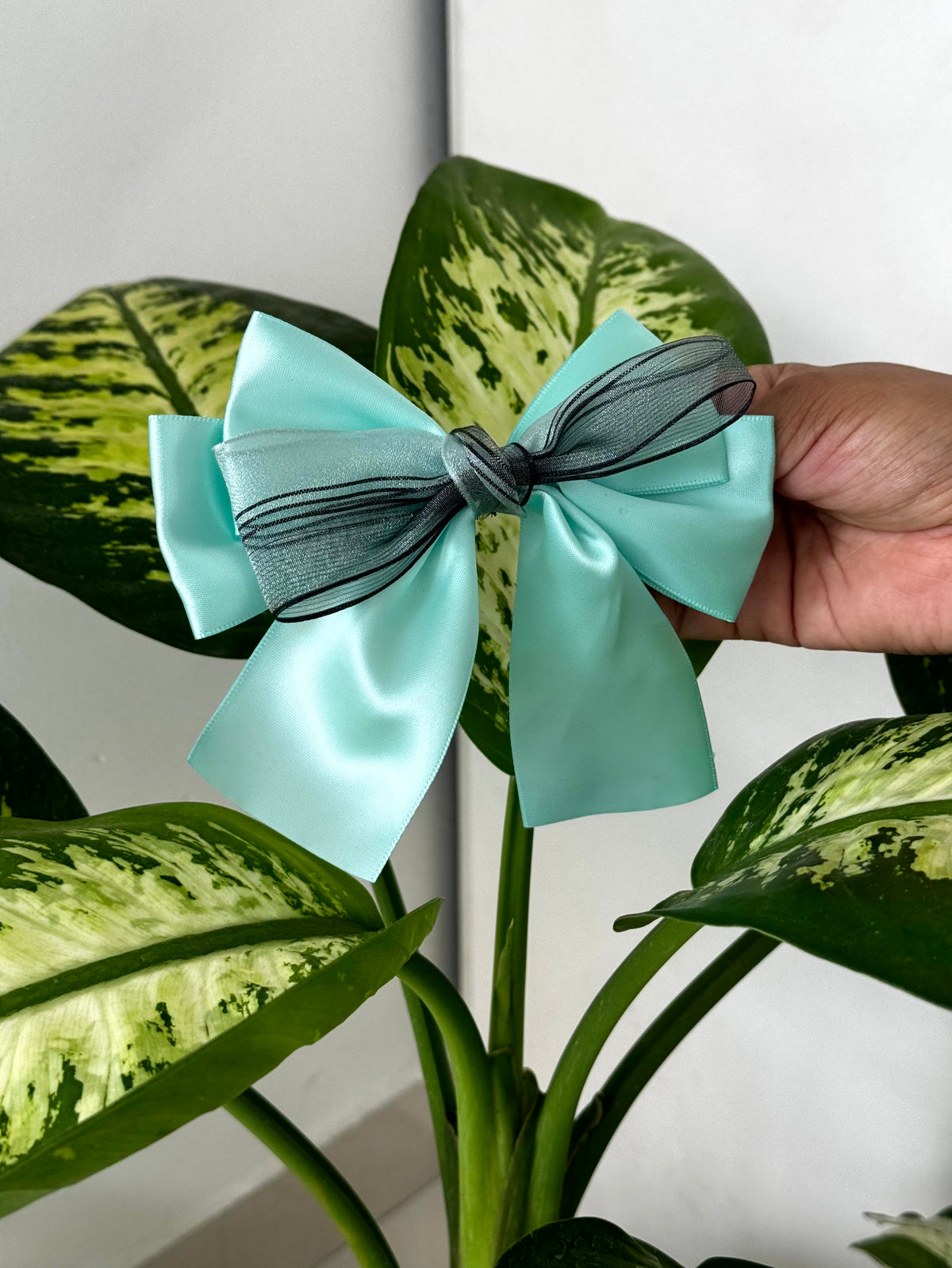 Layered Satin Bow Clip