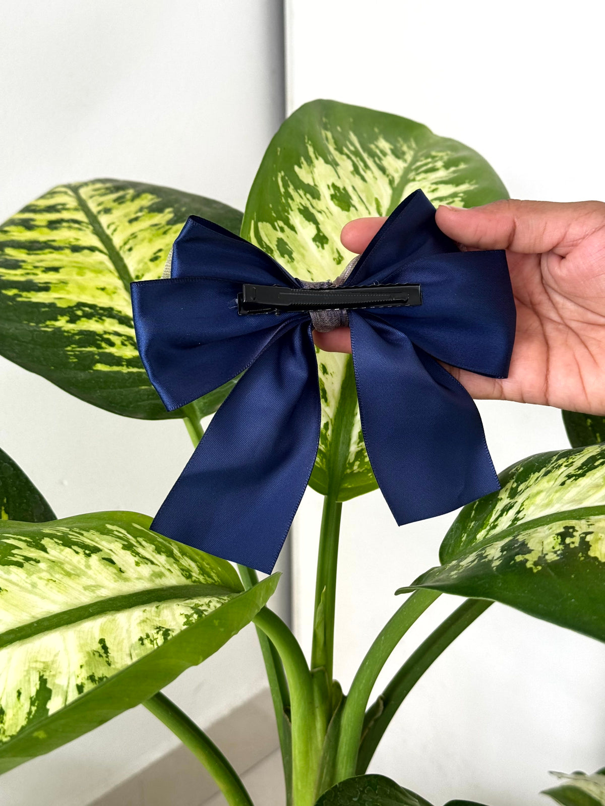 Layered Satin Bow Clip