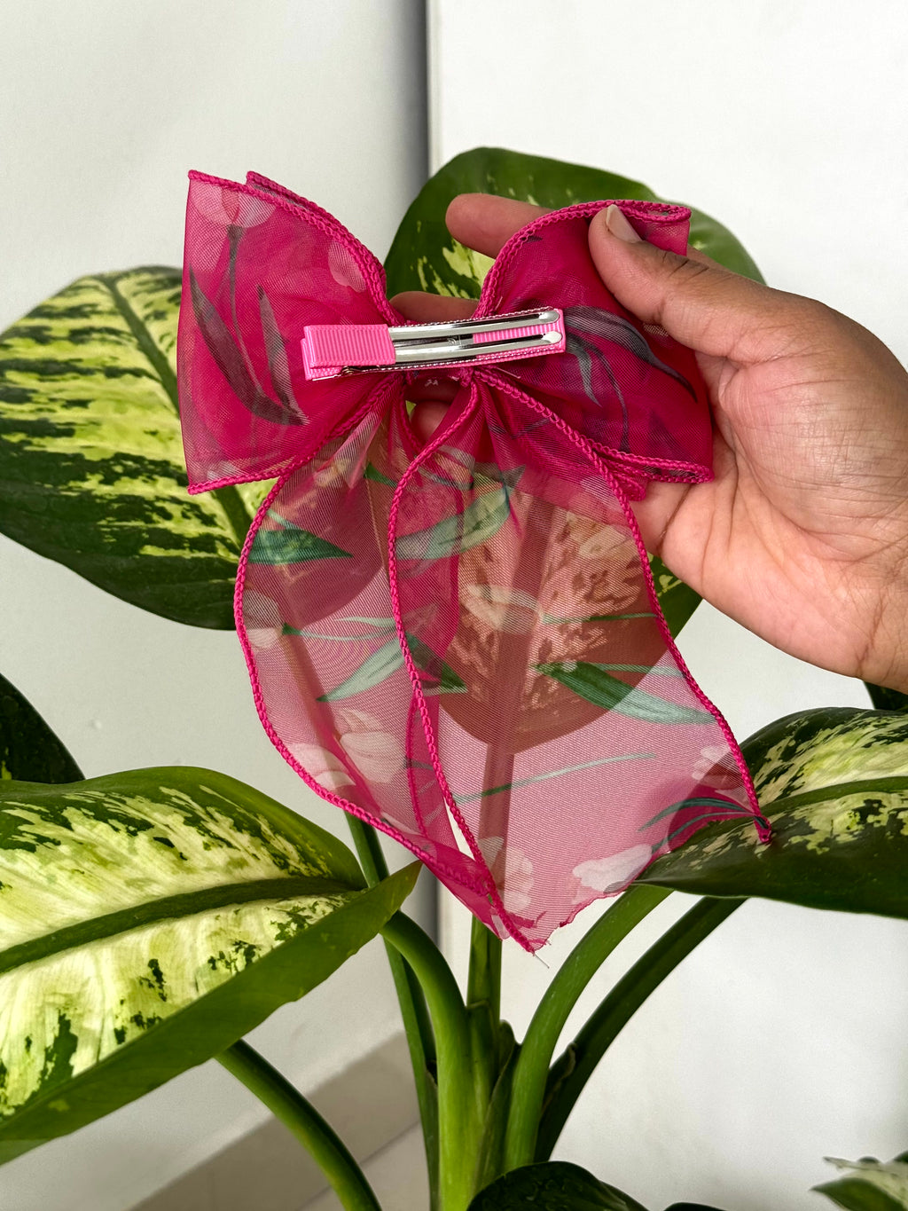 Blooming Sheer Bow Clip