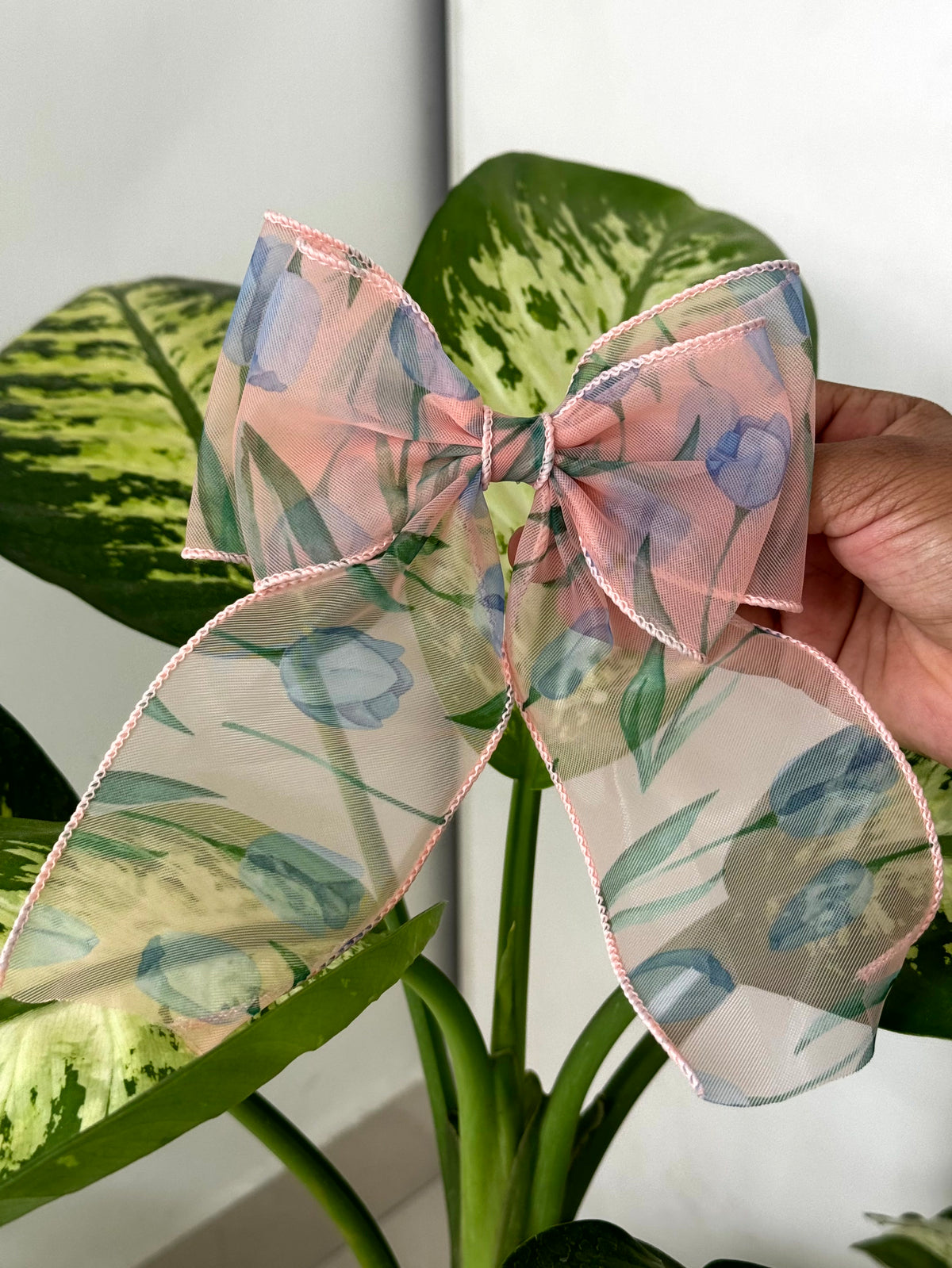 Blooming Sheer Bow Clip