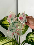 Blooming Sheer Bow Clip