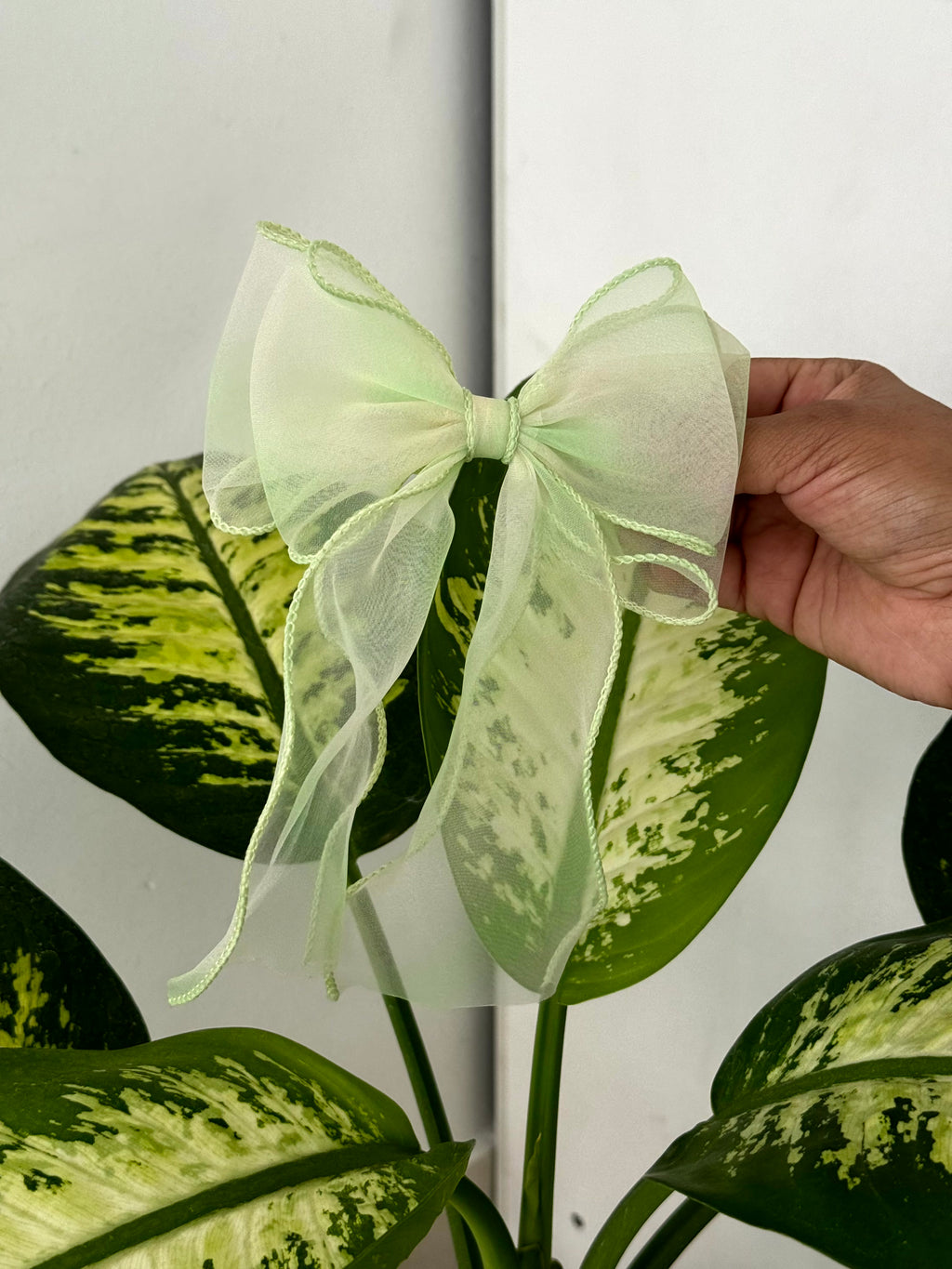 Pastel Organza Hair Bow Clip