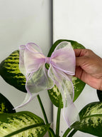 Pastel Organza Hair Bow Clip