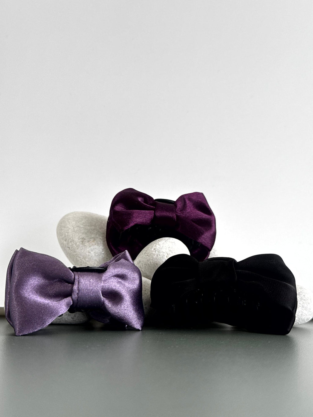 Satin Luxe Mini Bow Hair Claw