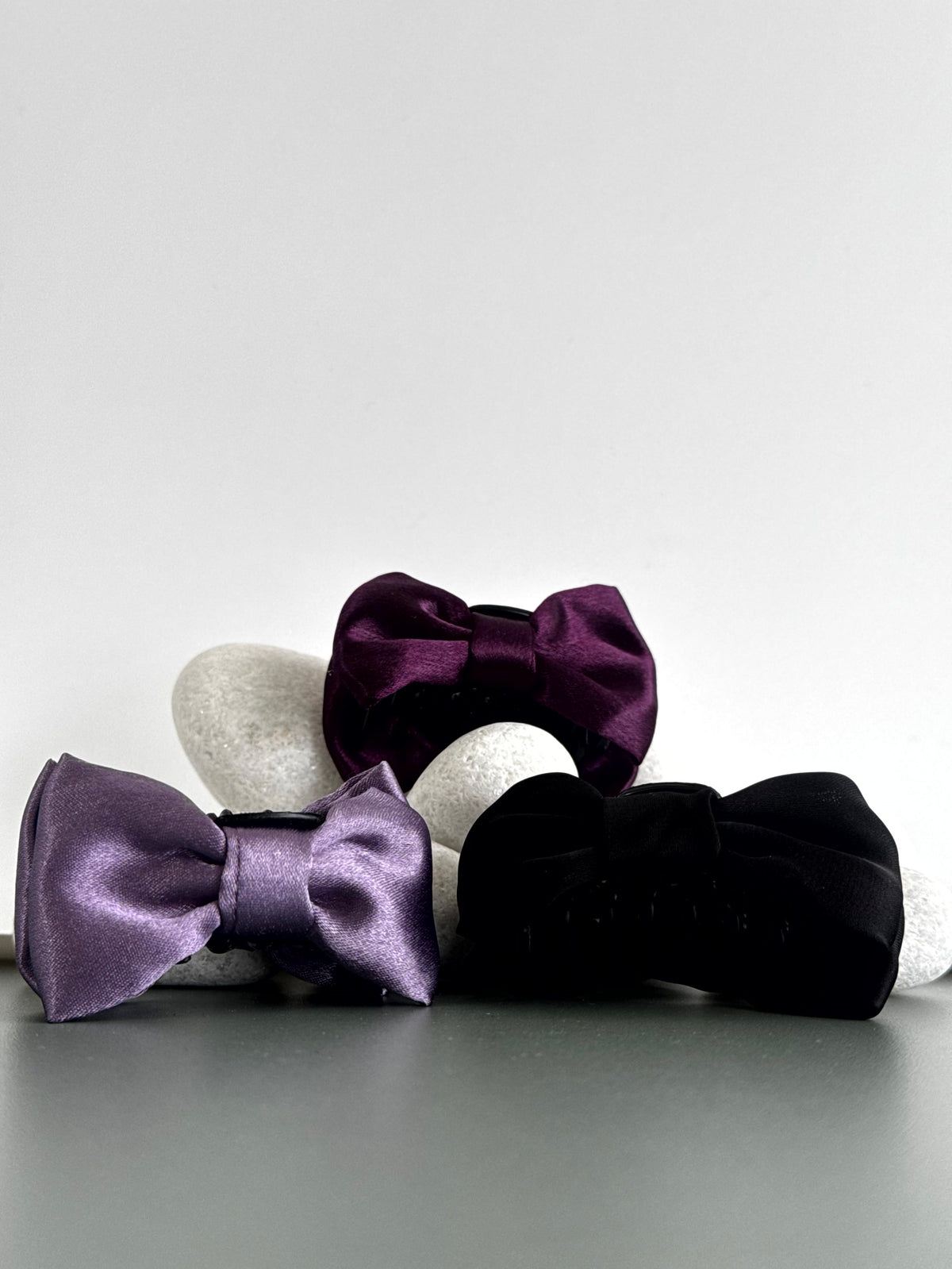 Satin Luxe Mini Bow Hair Claw
