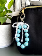 Pearl Bow Beaded Phone Charm cum Bag Charm cum Keychain [charm holder included]