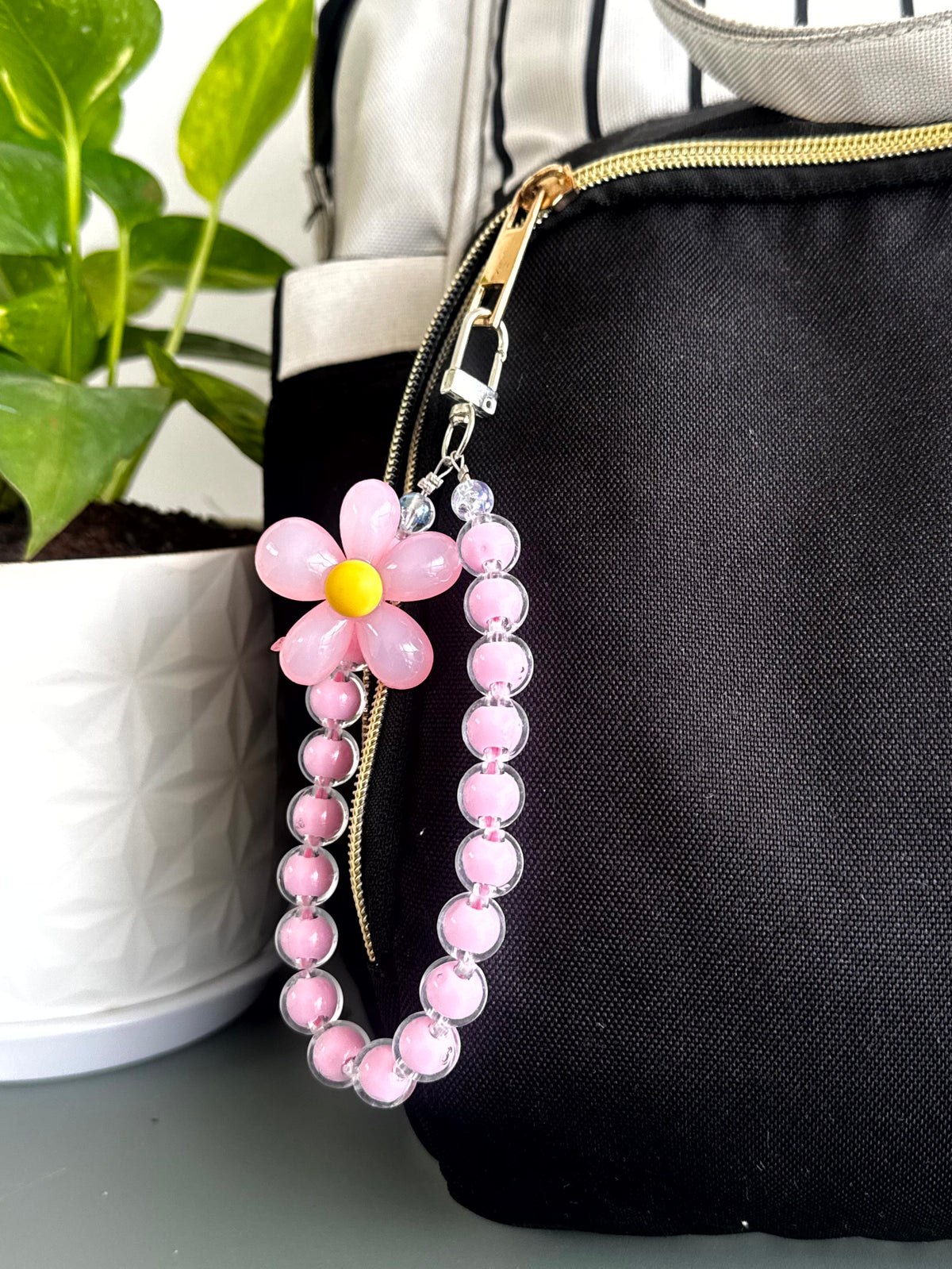 Bloom Beaded Phone Charm cum Bag Charm cum Keychain [charm holder included]
