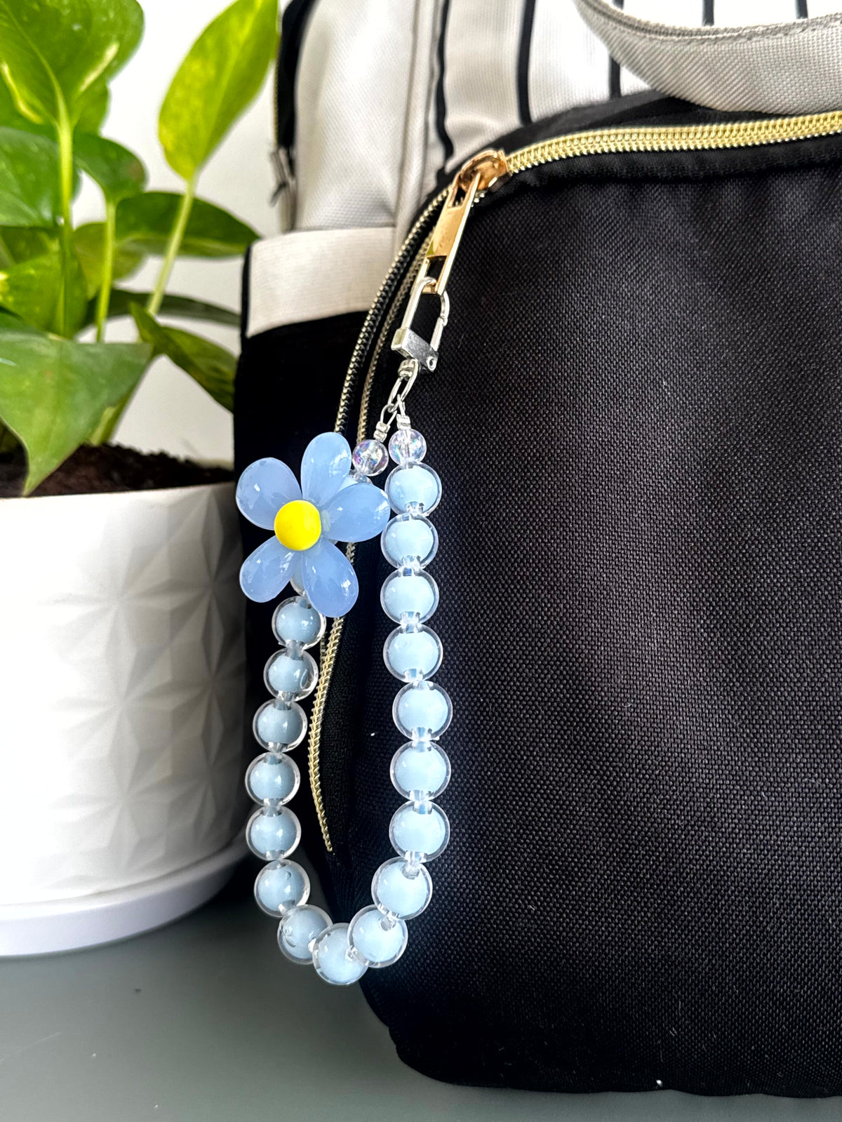 Bloom Beaded Phone Charm cum Bag Charm cum Keychain [charm holder included]