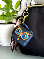 Owl Charm Mini Pouch Bag Charm cum Keychain