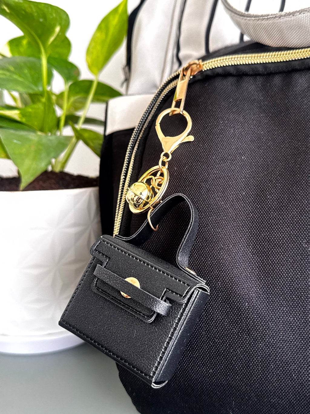 Noir Belle Mini Bag charm cum Keychain