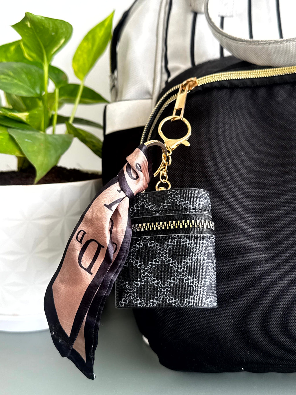 Noir Pattern Bag Charm