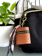 Luxe Weave Mini Pouch Keychain cum Bag Charm