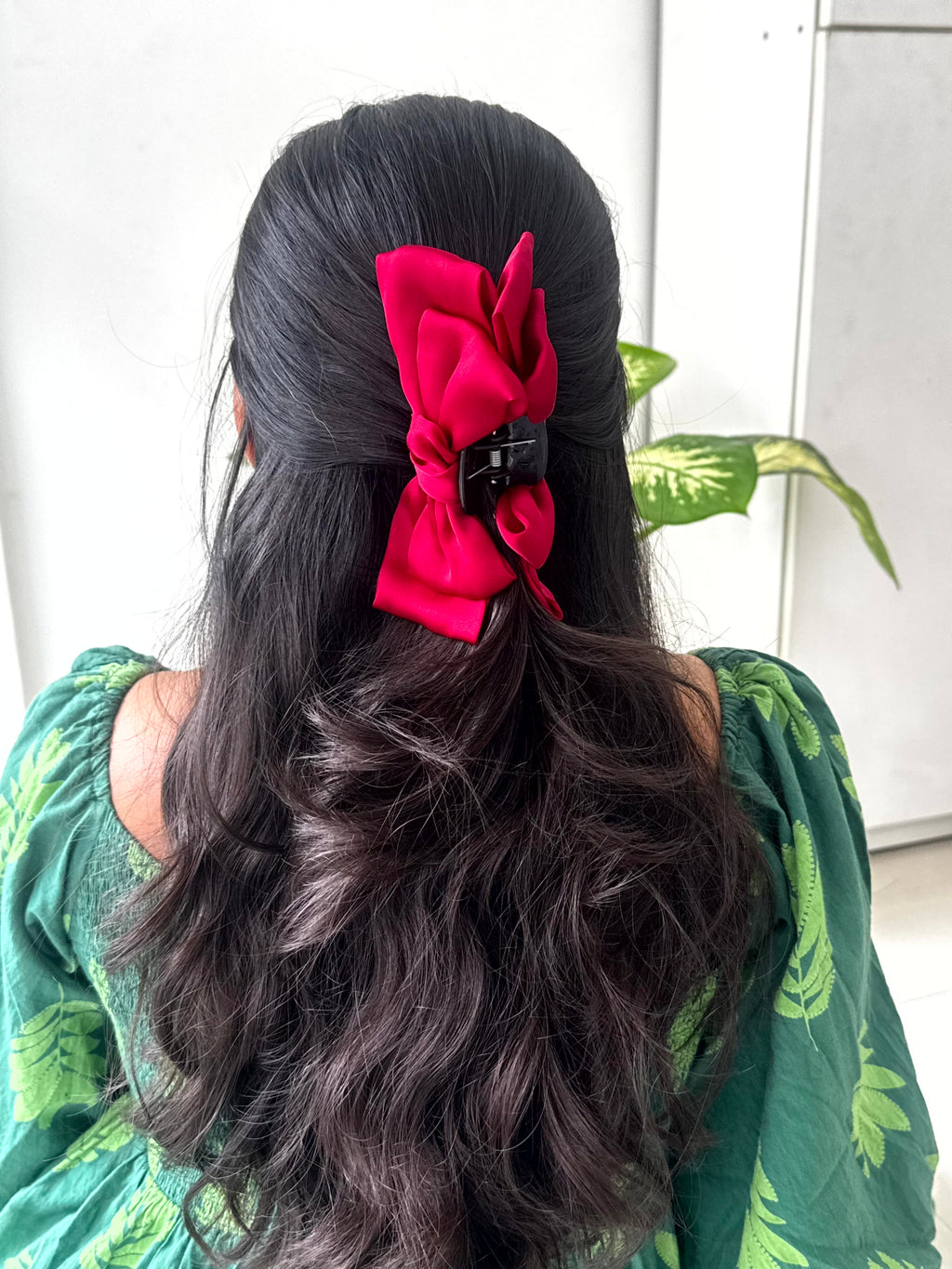 Satin Grace Big Bow Hair Claw