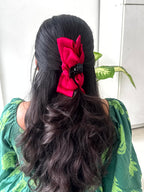 Satin Grace Big Bow Hair Claw