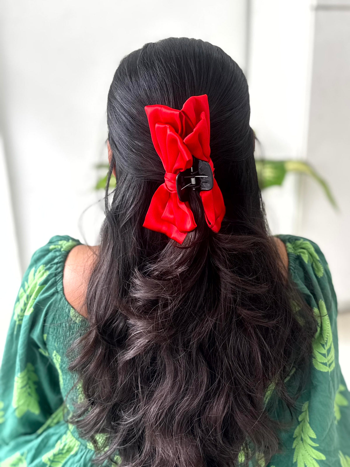 Satin Grace Big Bow Hair Claw