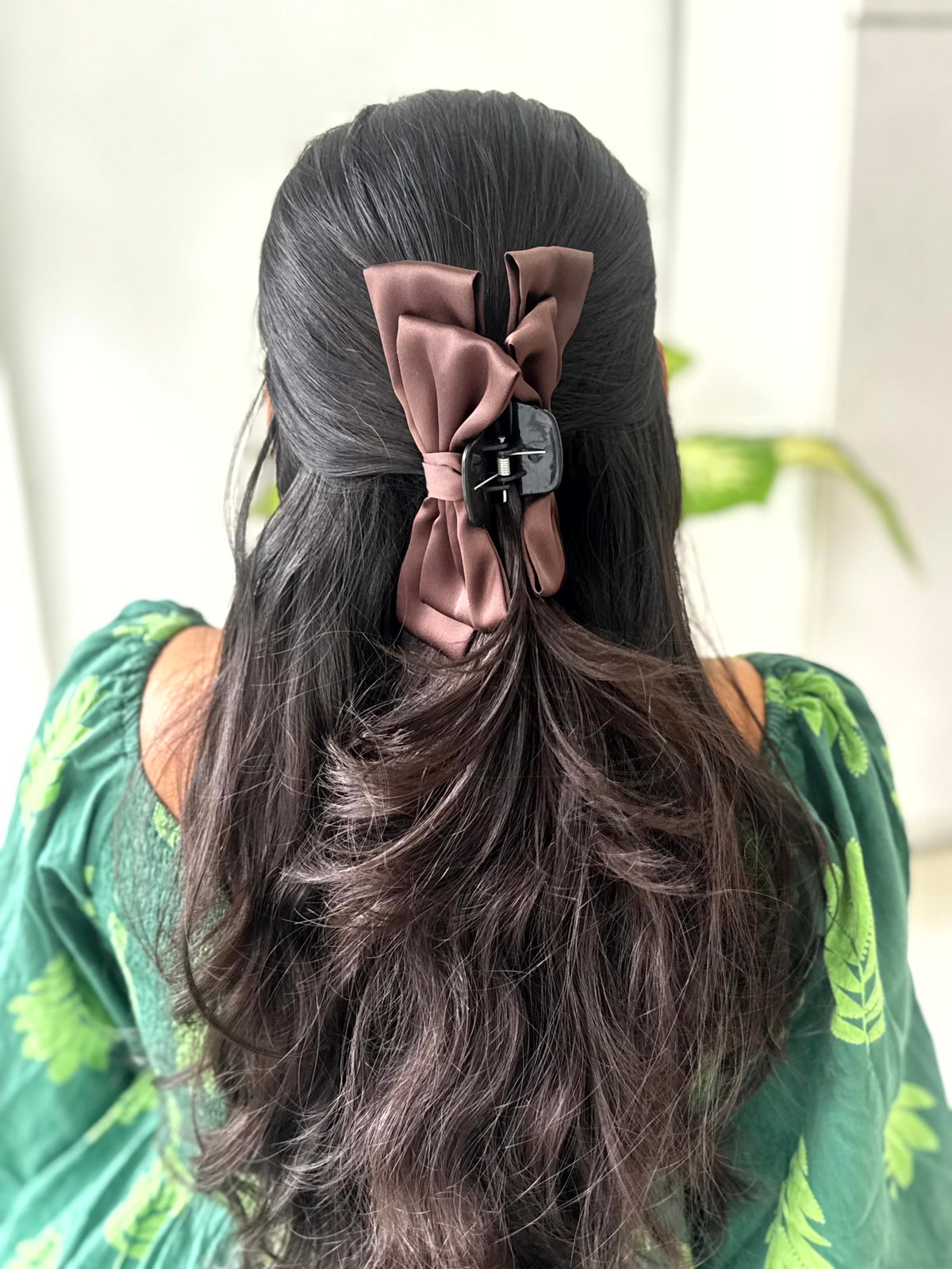 Satin Grace Big Bow Hair Claw