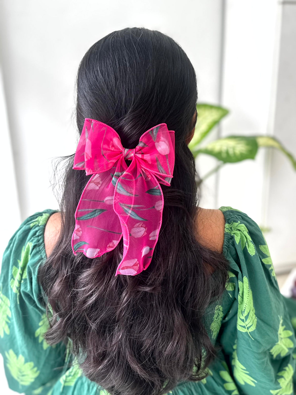 Blooming Sheer Bow Clip