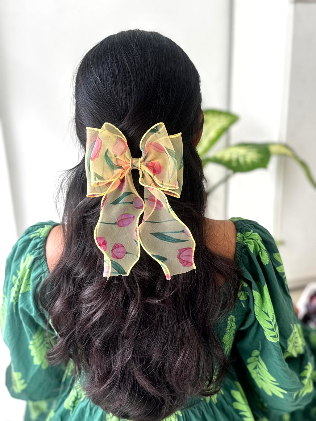 Blooming Sheer Bow Clip