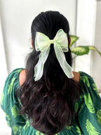 Pastel Organza Hair Bow Clip