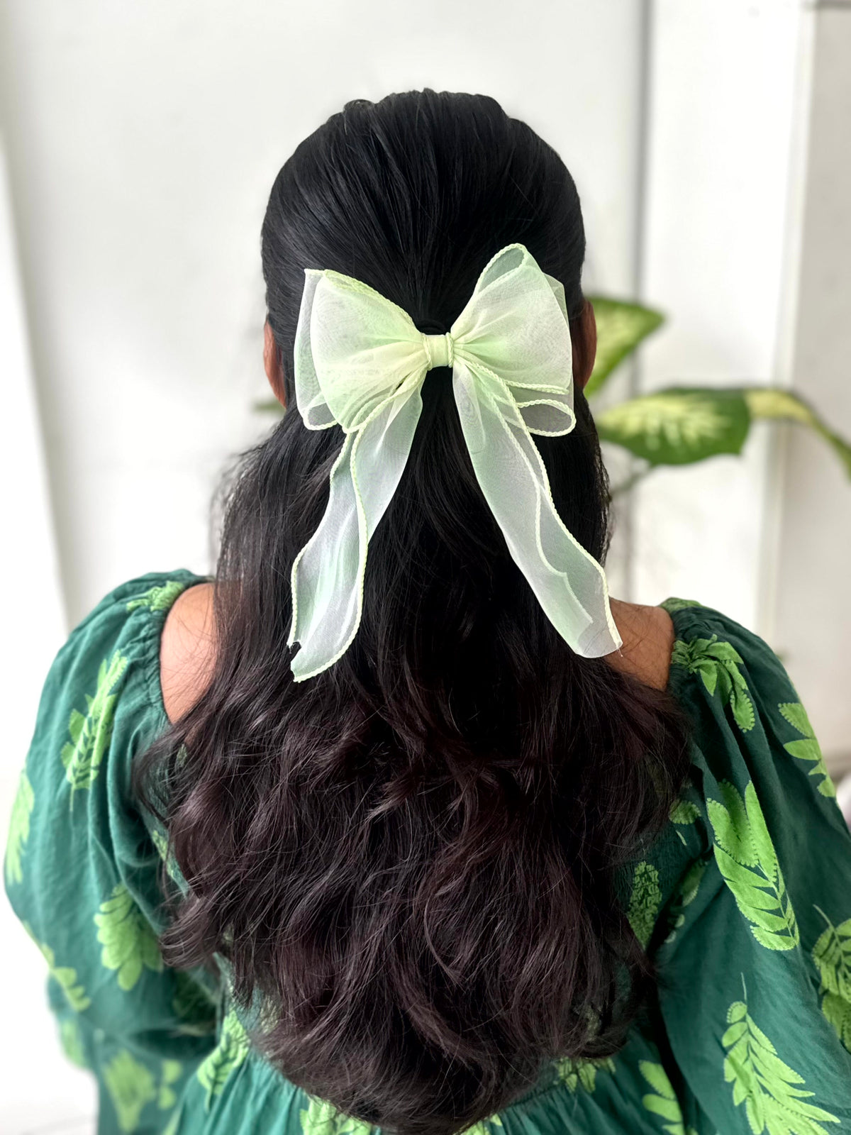 Pastel Organza Hair Bow Clip