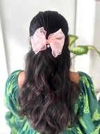 Sheer Pearl Charm Bow Clip