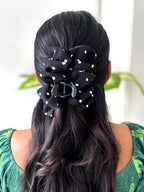 Polka Big Bow Hair Claw
