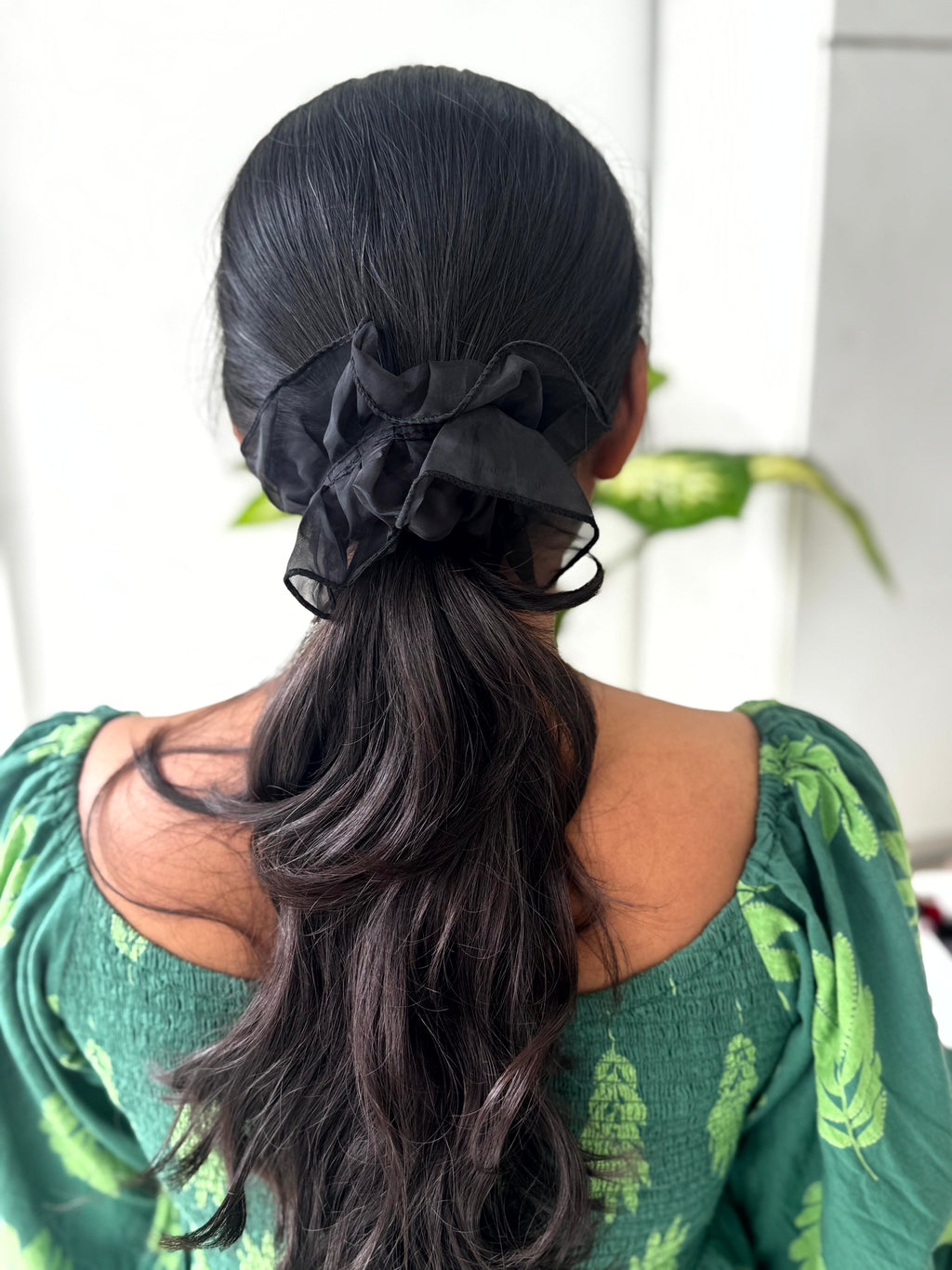 Mesh & Satin Scrunchie