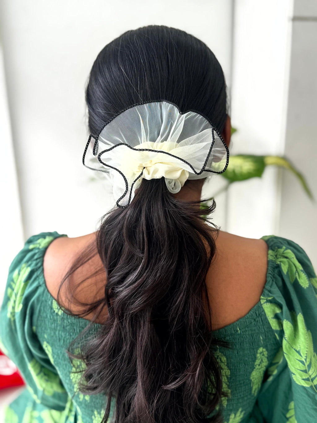 Mesh & Satin Scrunchie