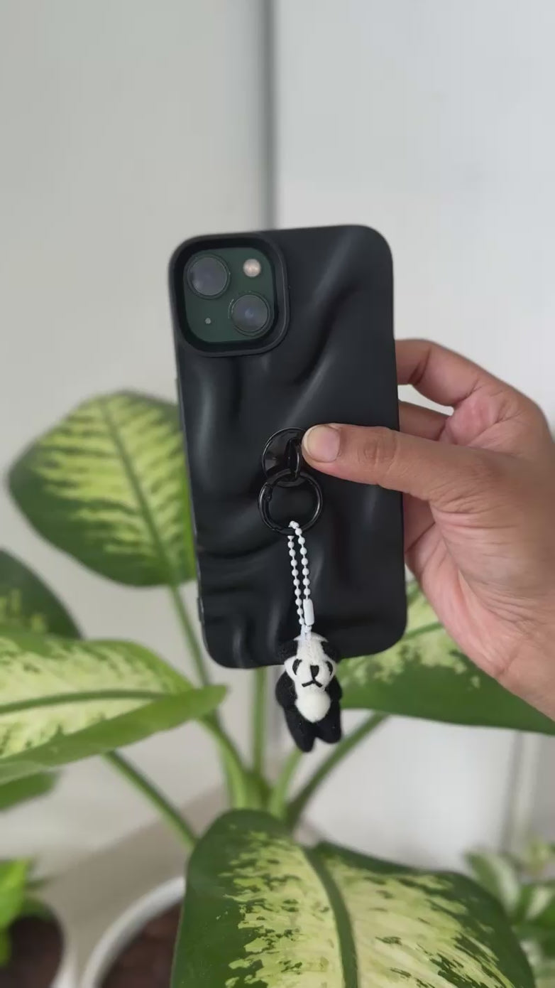 Panda Phone Charm [Sticky hook]