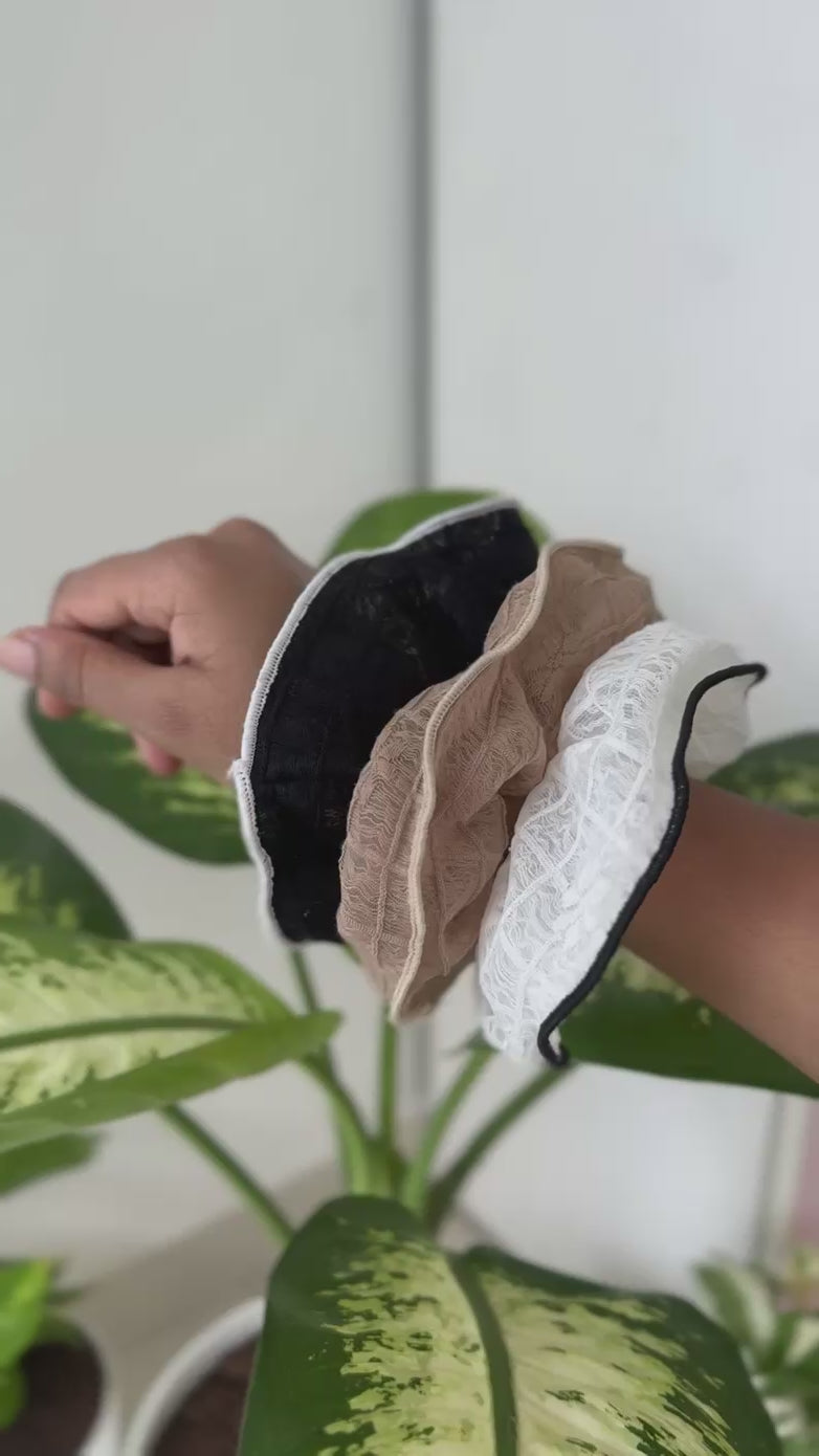 Vintage Lace Scrunchie