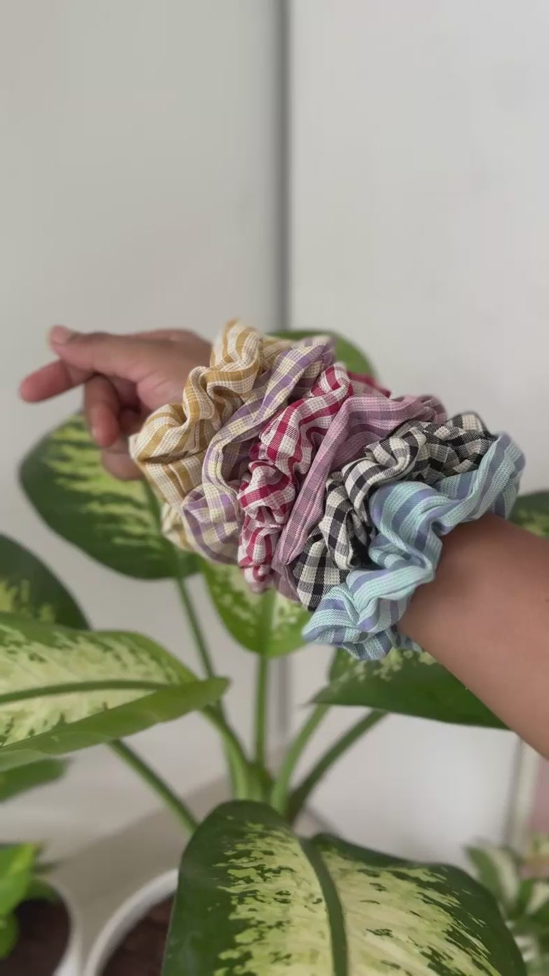 Premium Checkmate Scrunchie