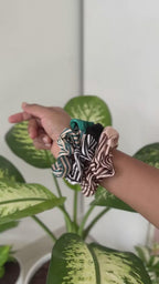 Premium Contrast Duo Scrunchie